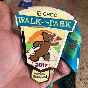 Disney Parks Disneyland Walk in the Park 2017 CHOC Medalion With Ribbon